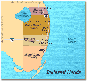 South Florida Map pic